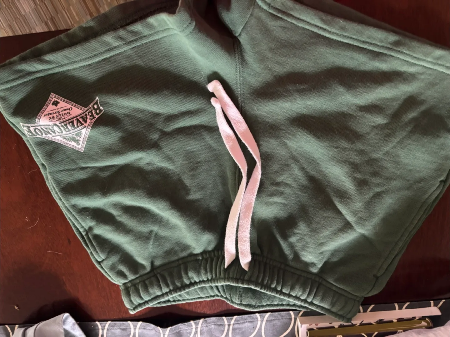 Roots XXS Green Sweat Shorts thumbnail