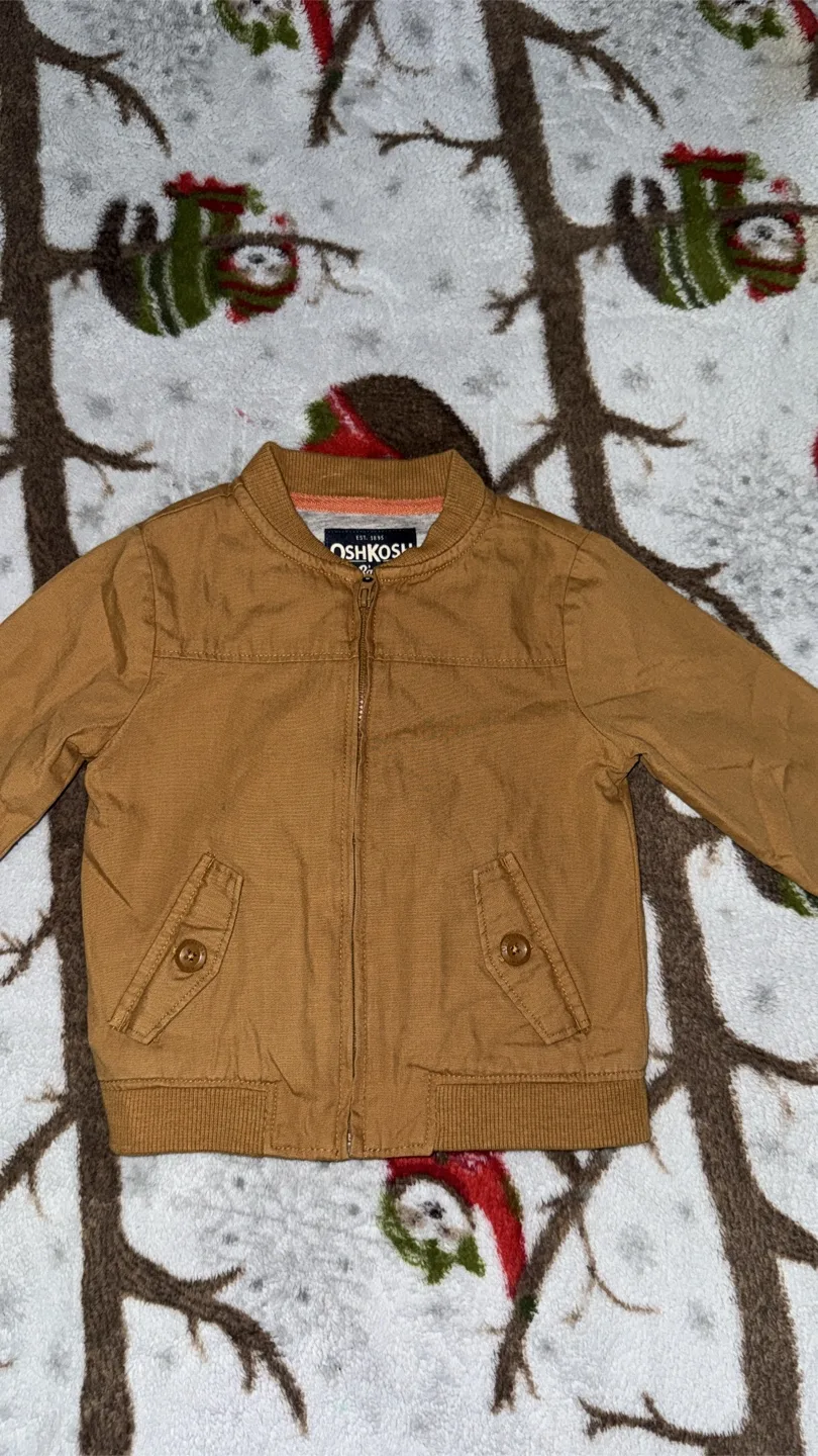 OshKosh B'gosh Brown Bomber Jacket thumbnail