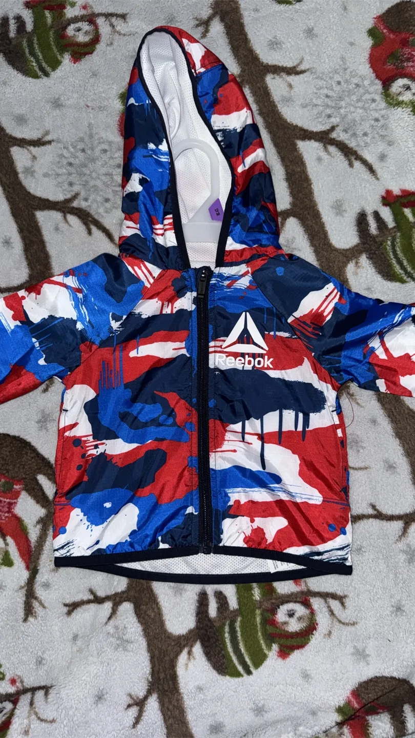 Reebok Kids' Windbreaker Jacket - Size 12M thumbnail