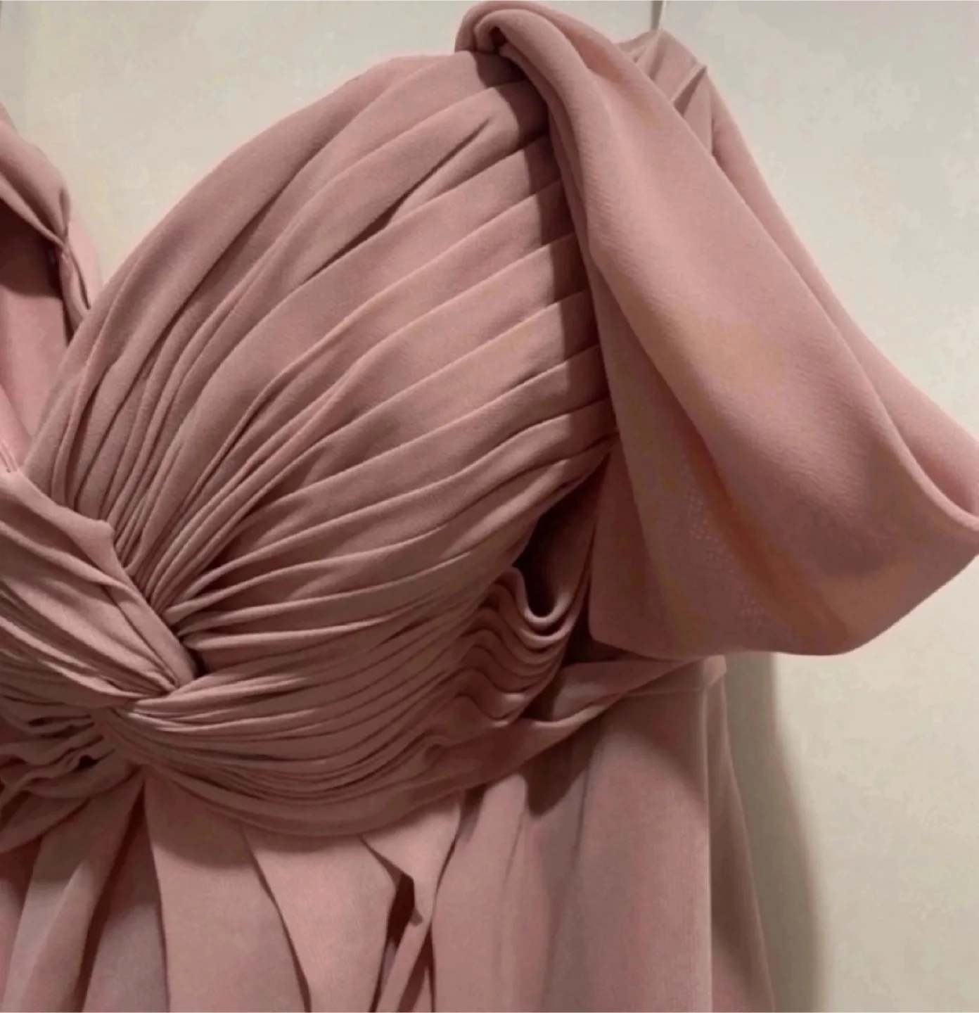 Dusty rose chiffon dress-us size 8 image indicator(5)