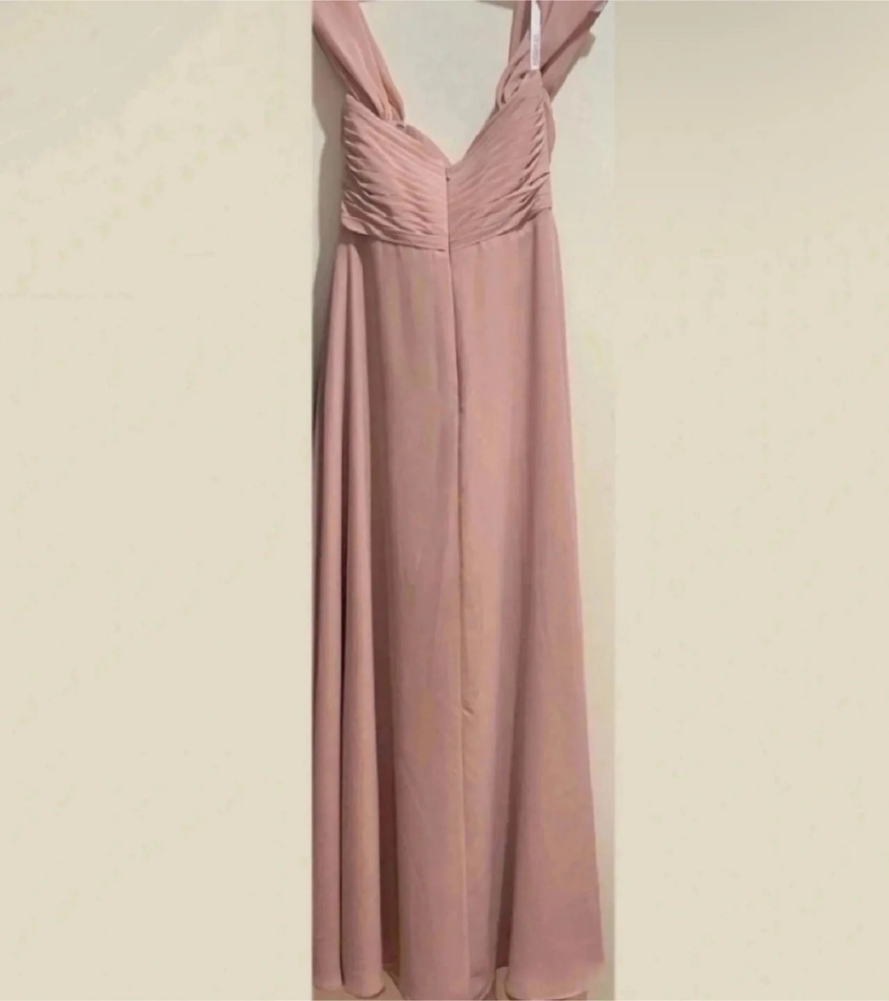 Dusty rose chiffon dress-us size 8 image indicator(4)