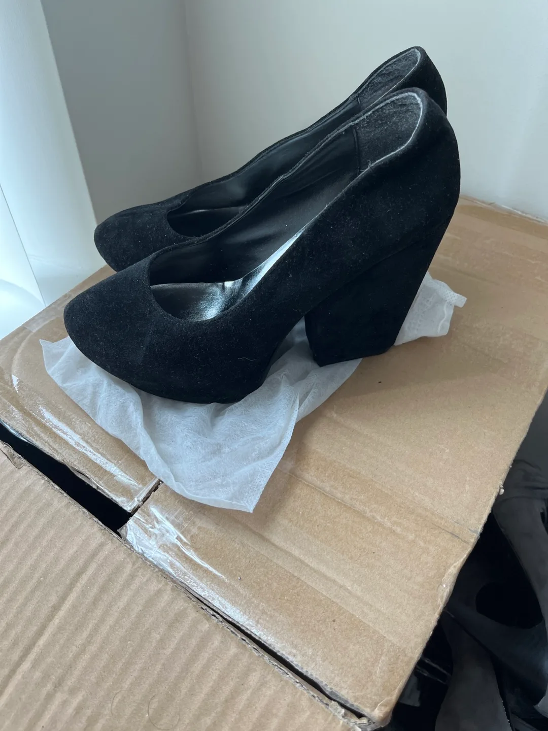 Black Suede Heels thumbnail