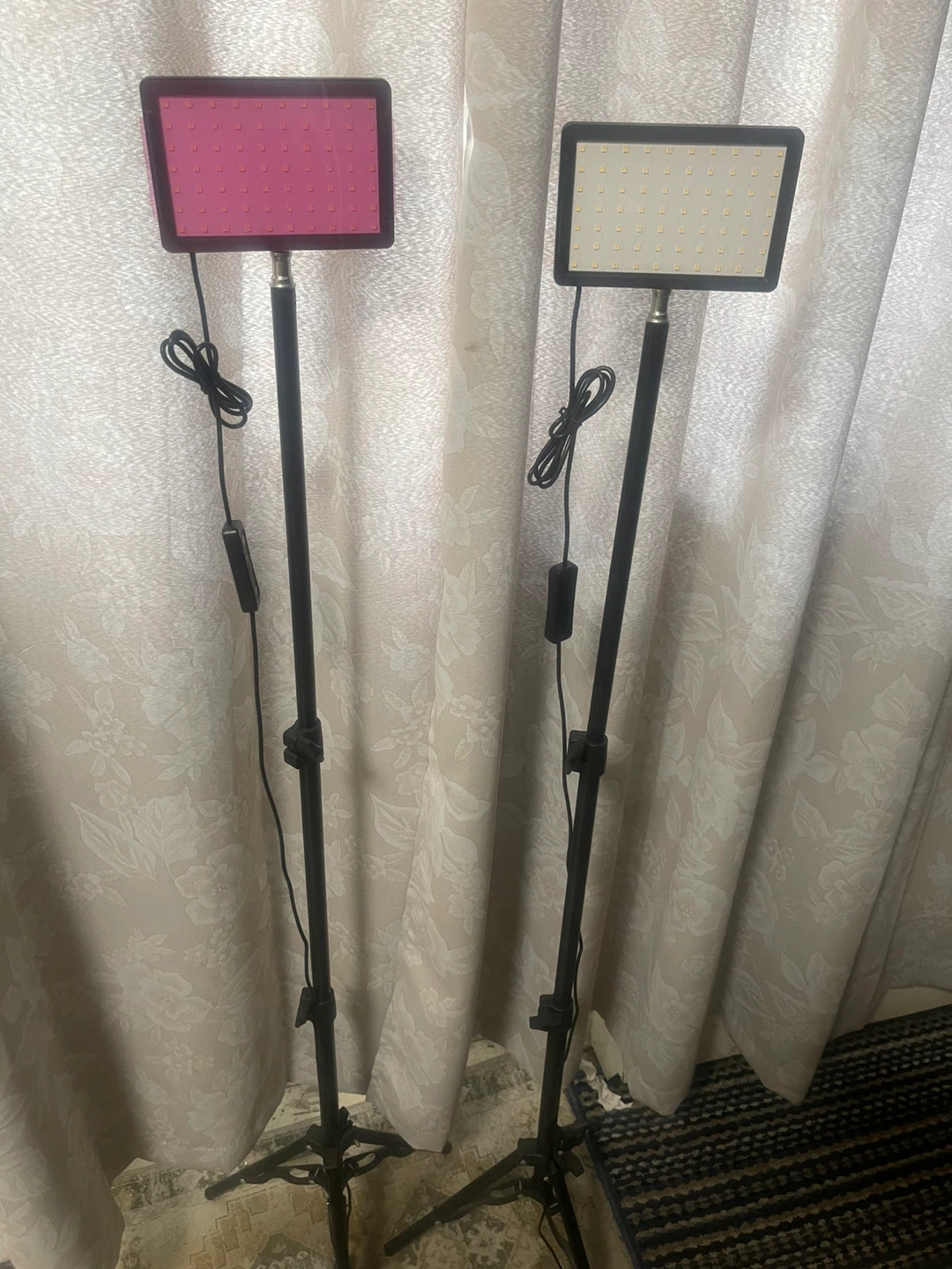 Two LED Photography/Video Lights with Stands