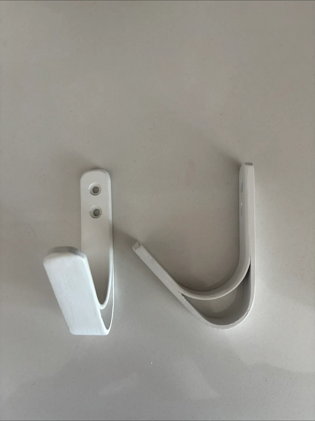 White Wooden Wall Hooks Set of 2 - EQ3 “Joggle” thumbnail