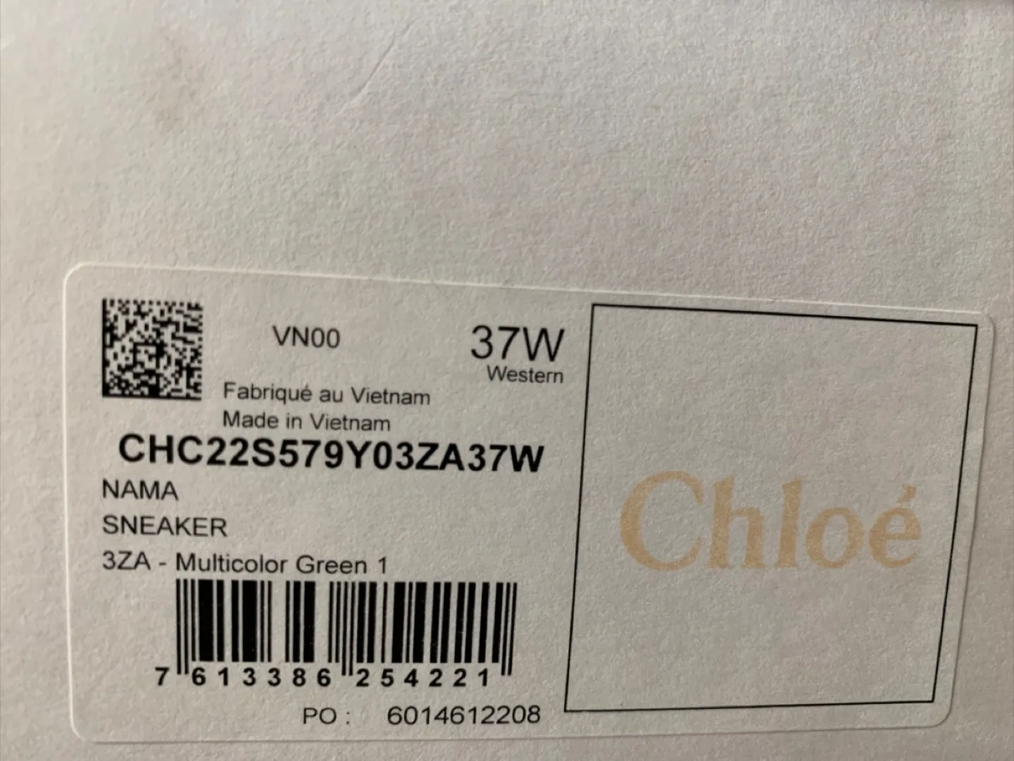 Chloé Nama Sneaker - Size 37 - Multicolor Green image indicator(5)