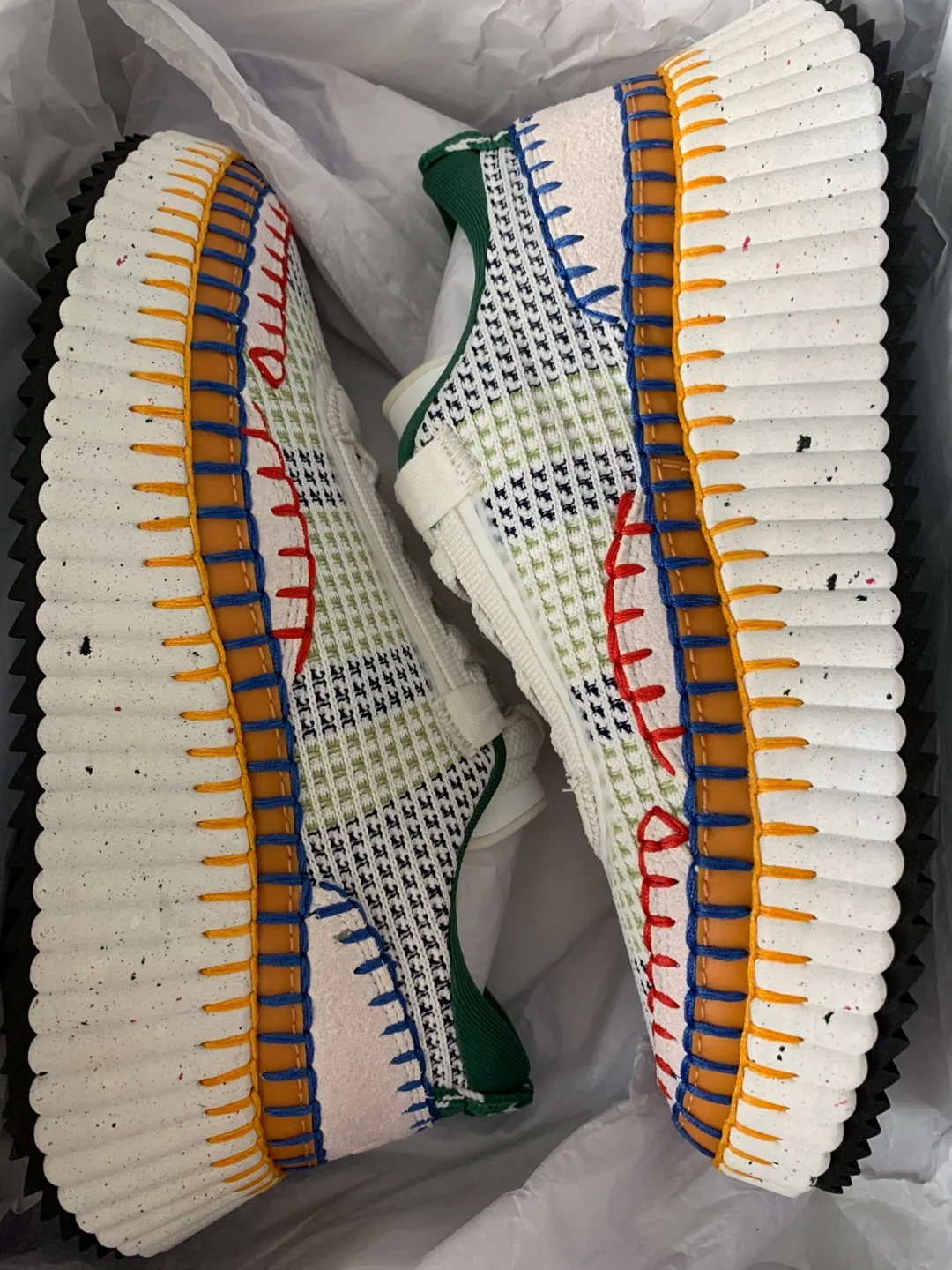 Chloé Nama Sneaker - Size 37 - Multicolor Green thumbnail