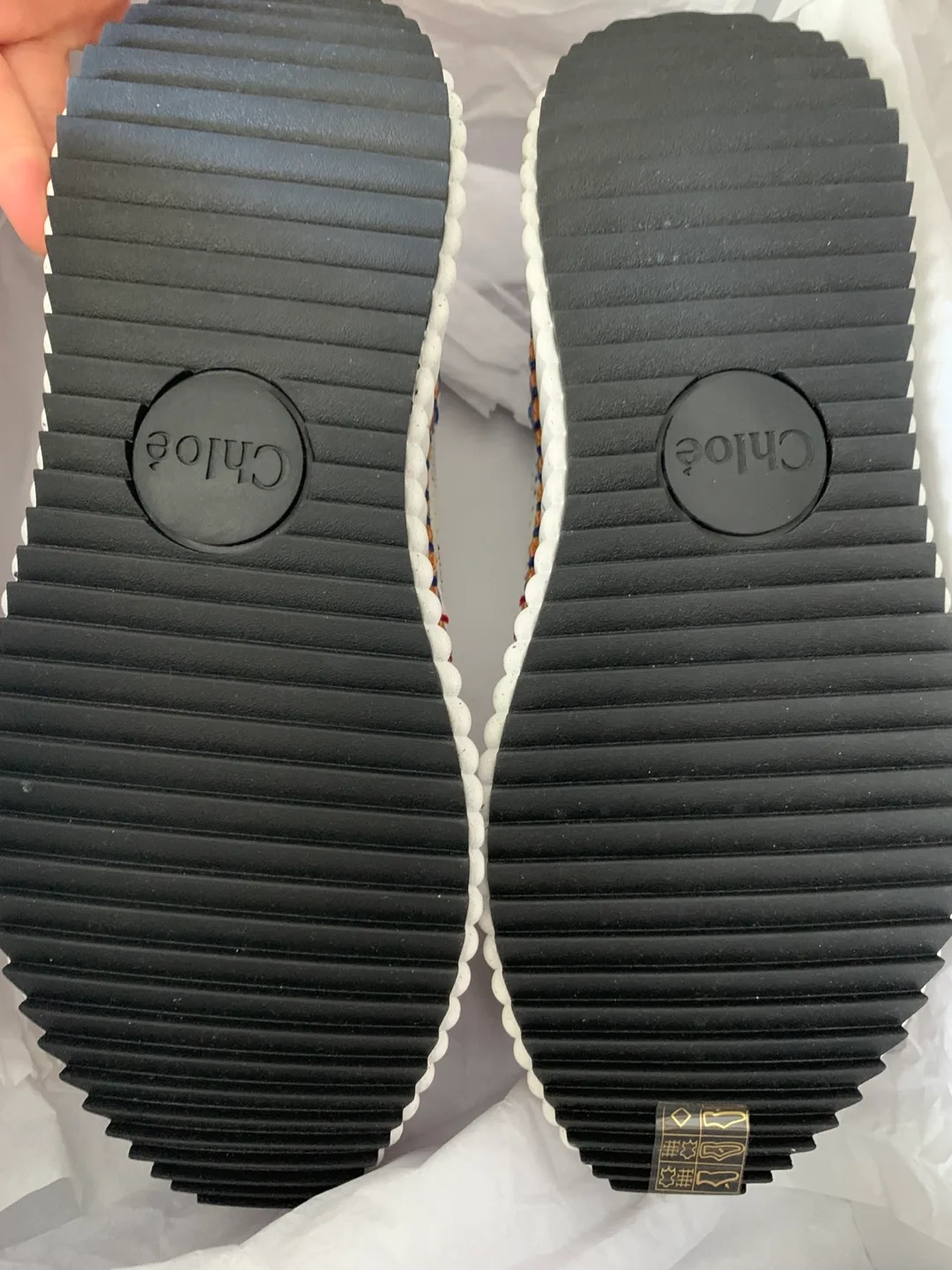 Chloé Nama Sneaker - Size 37 - Multicolor Green image indicator(4)