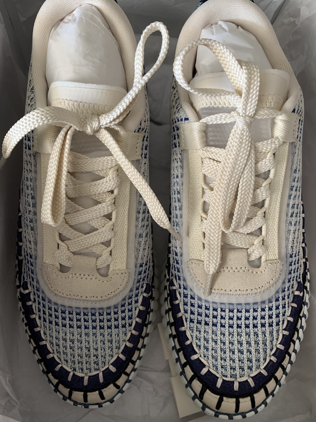 Chloé NAMA Sneakers Cosmic Blue - Size 37W - photo 2