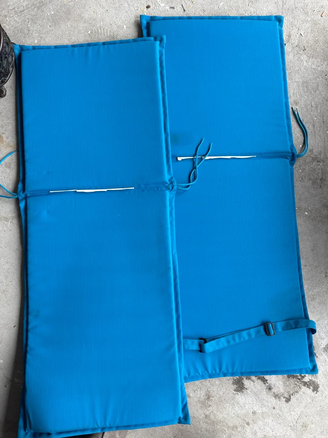 Blue Outdoor Chair Cushions - Set of 2 thumbnail