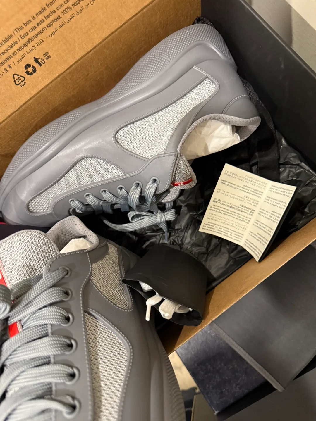 Prada Grey Sneakers - Size 10.5 image indicator(2)