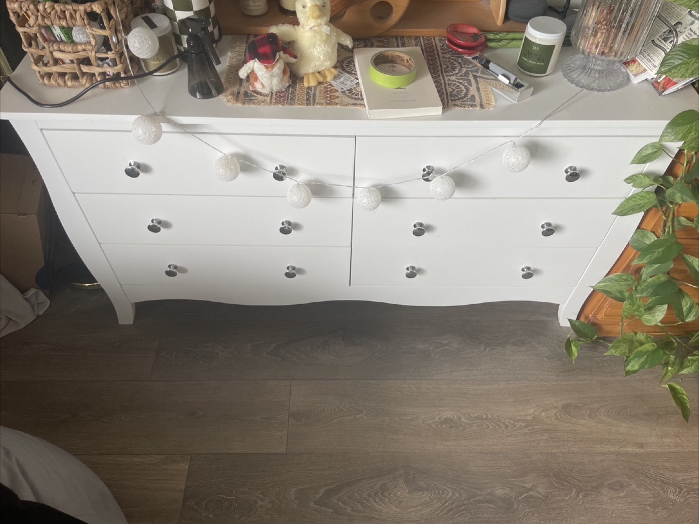 White dresser from structube