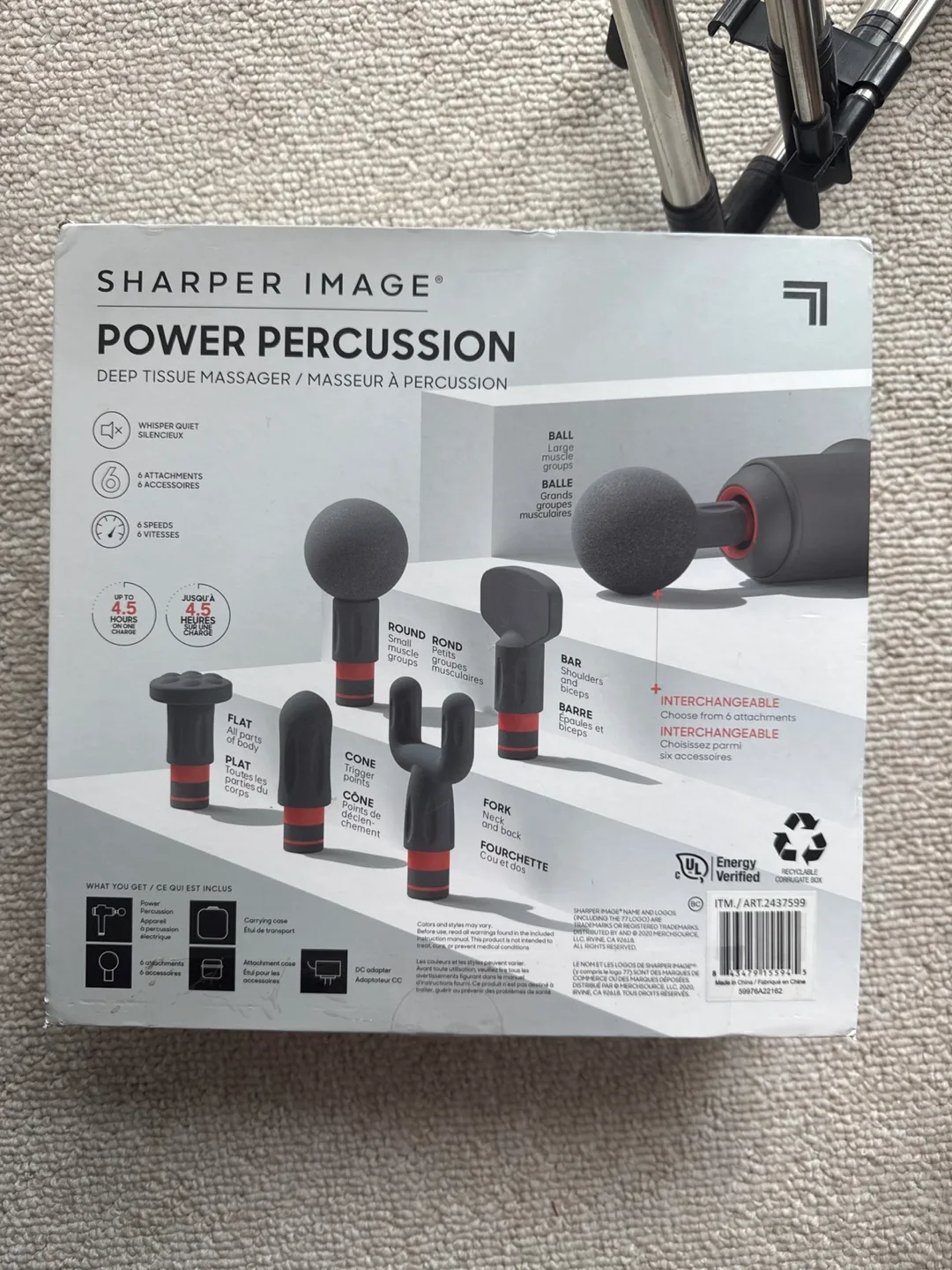 Sharper Image Power Percussion Deep Tissue Massager