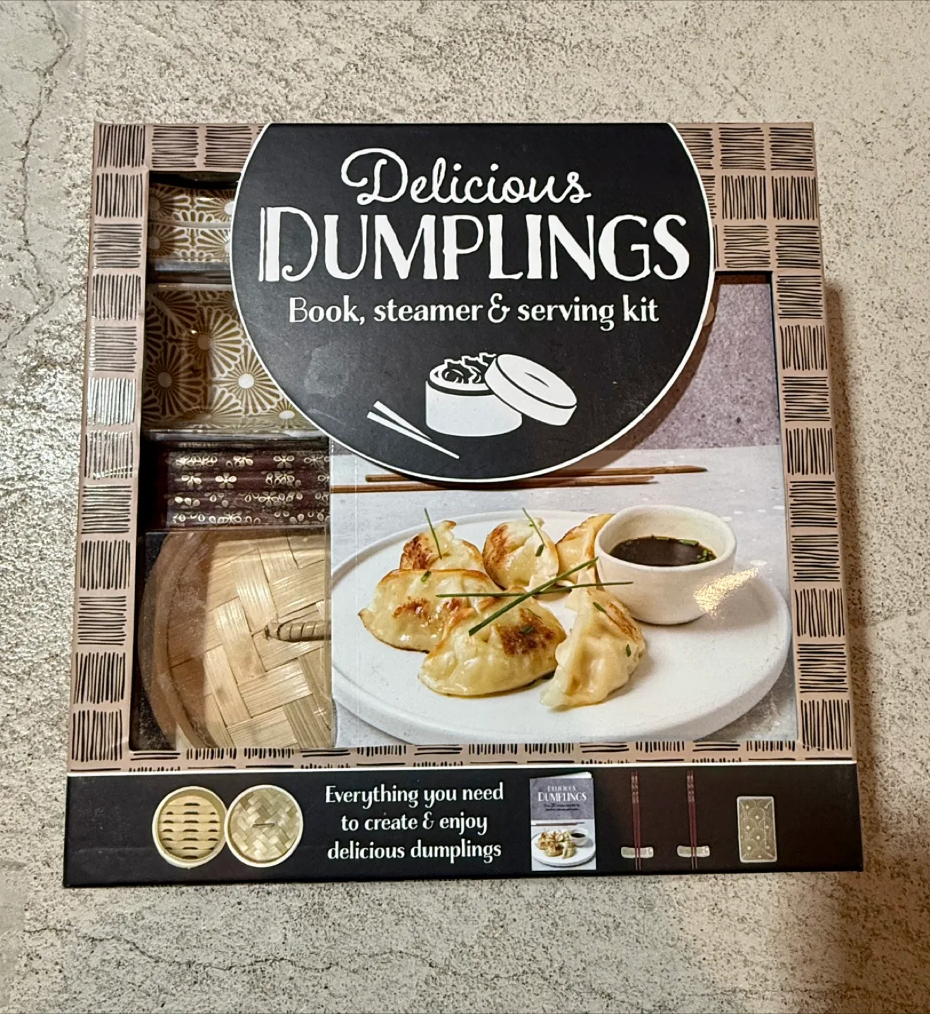 Dumplings Steamer & Serving Kit + Book thumbnail
