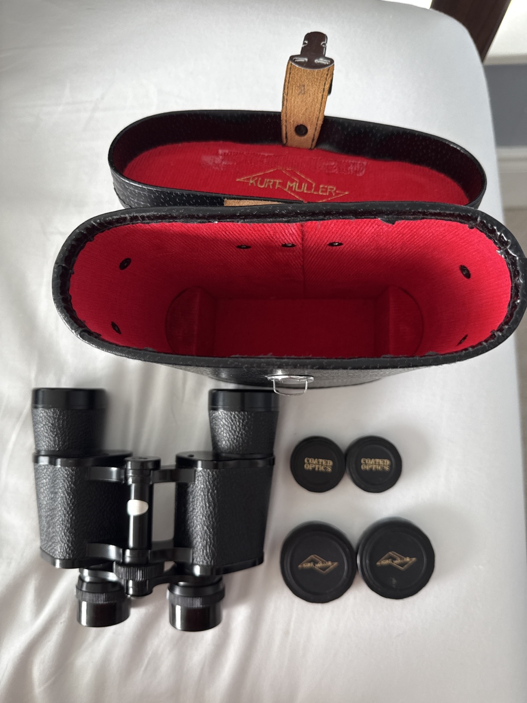 Kurt Muller 7x35 Binoculars with Case - Vintage