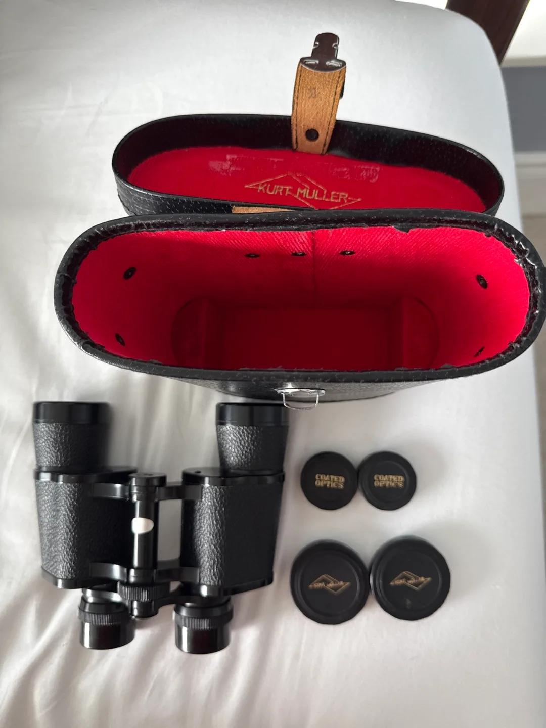 Kurt Muller 7x35 Binoculars with Case - Vintage