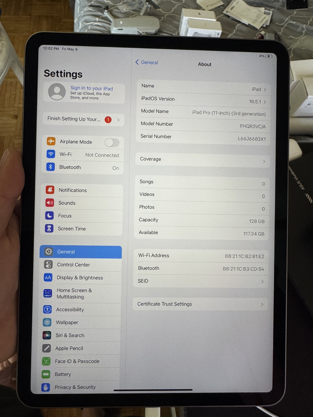 Apple iPad Pro 11-inch (3rd gen) 128 GB