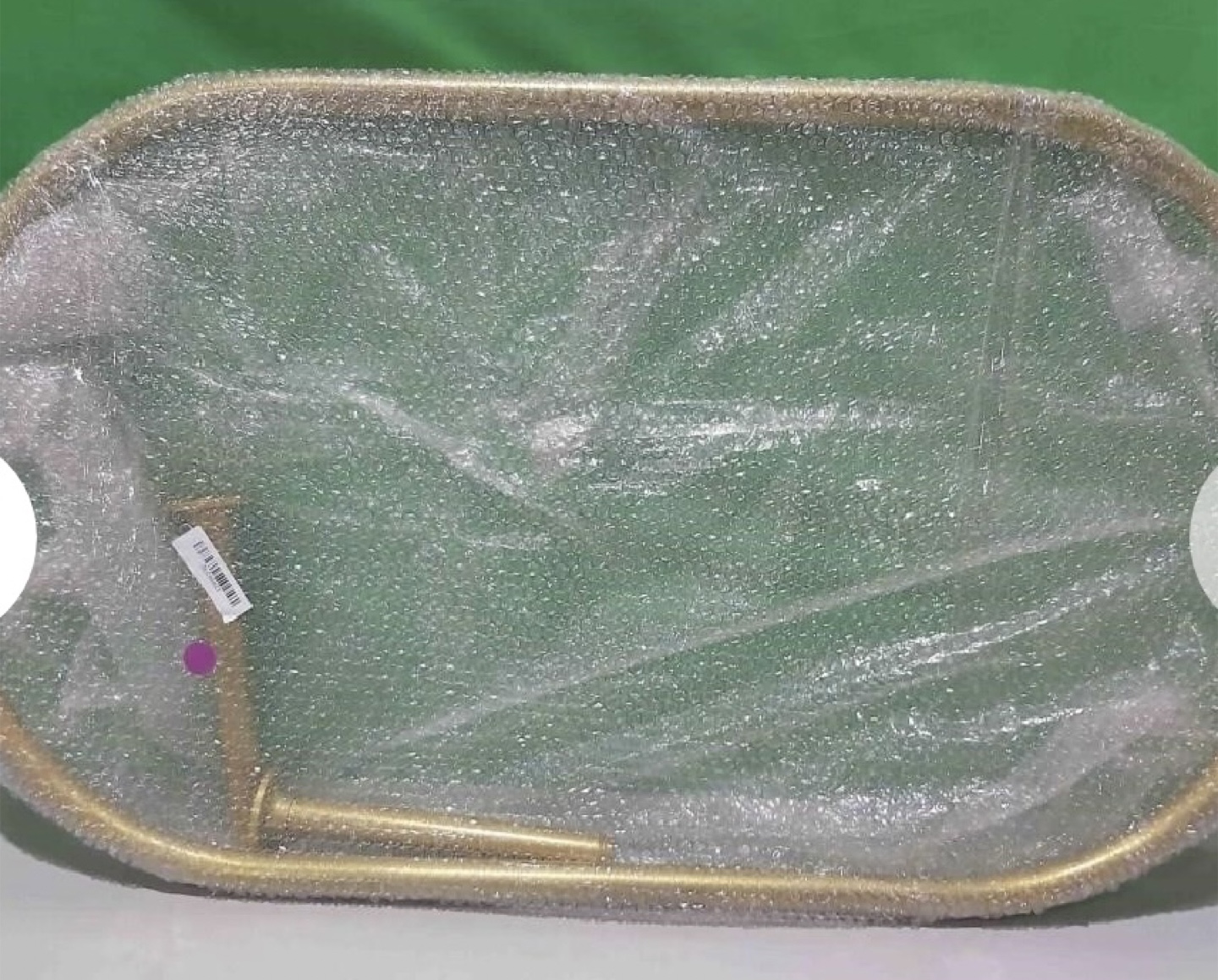 Oval Shower Curtain Rail Rod brass - photo 2