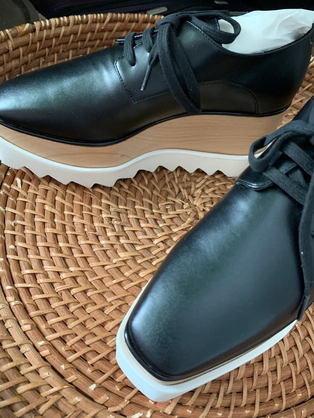 Stella McCartney Vegan Elyse Platform Shoes - Size 35 image indicator(2)