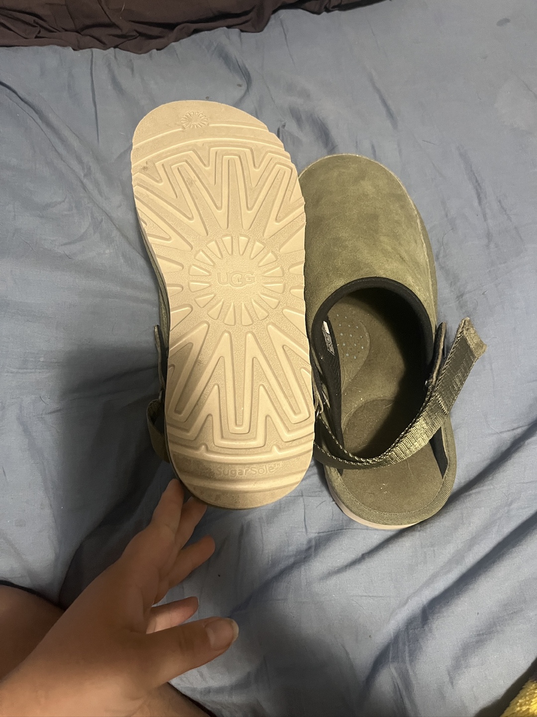 Ugg unisex Y2K Clogs Size 10 Olive Green - photo 4