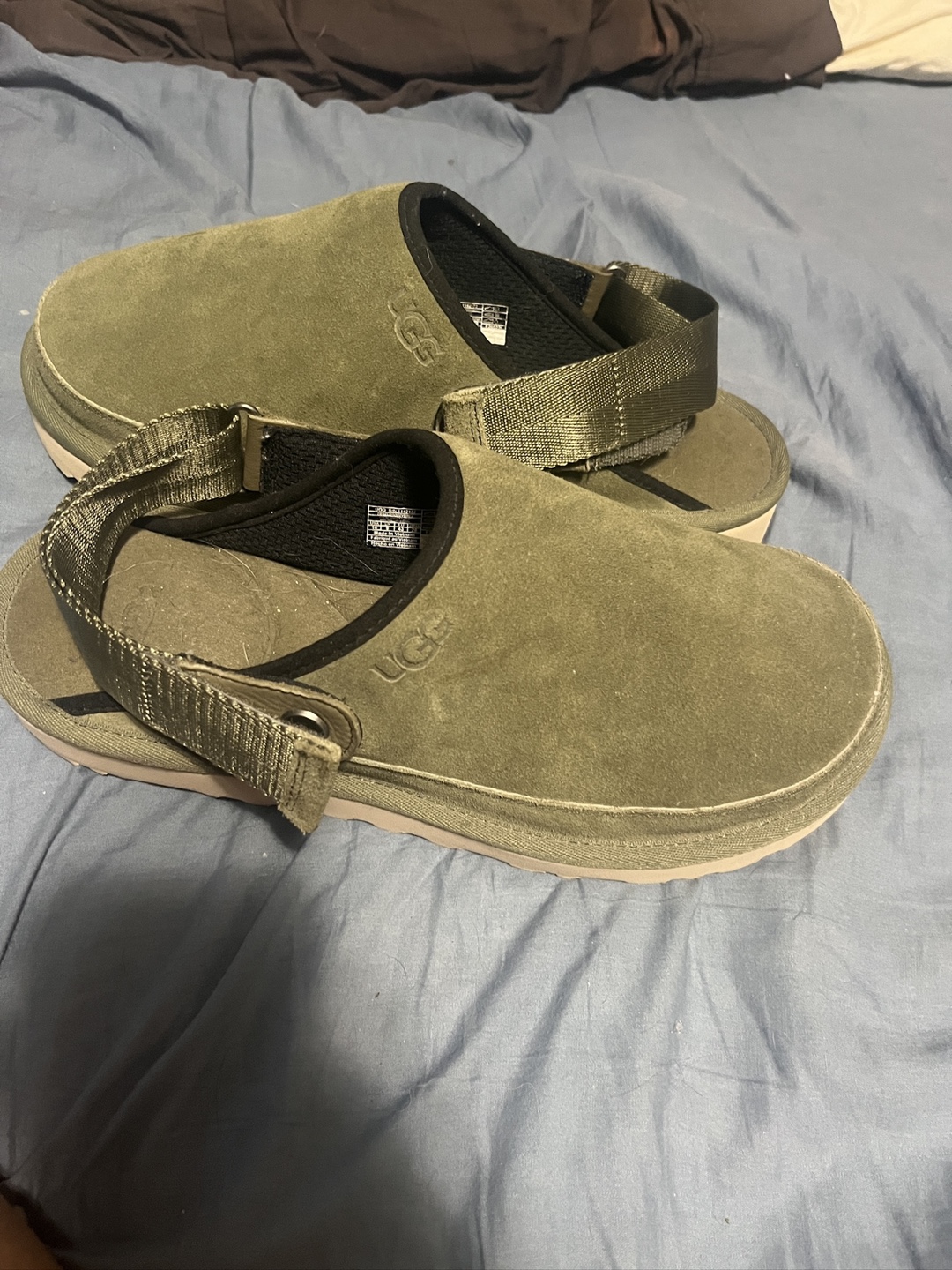 Ugg unisex Y2K Clogs Size 10 Olive Green