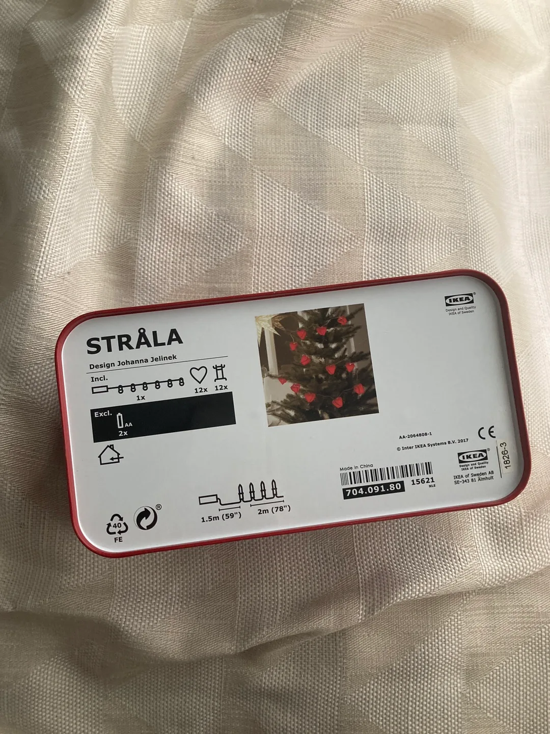 IKEA STRÅLA LED Lighting Chain with Hearts image indicator(5)
