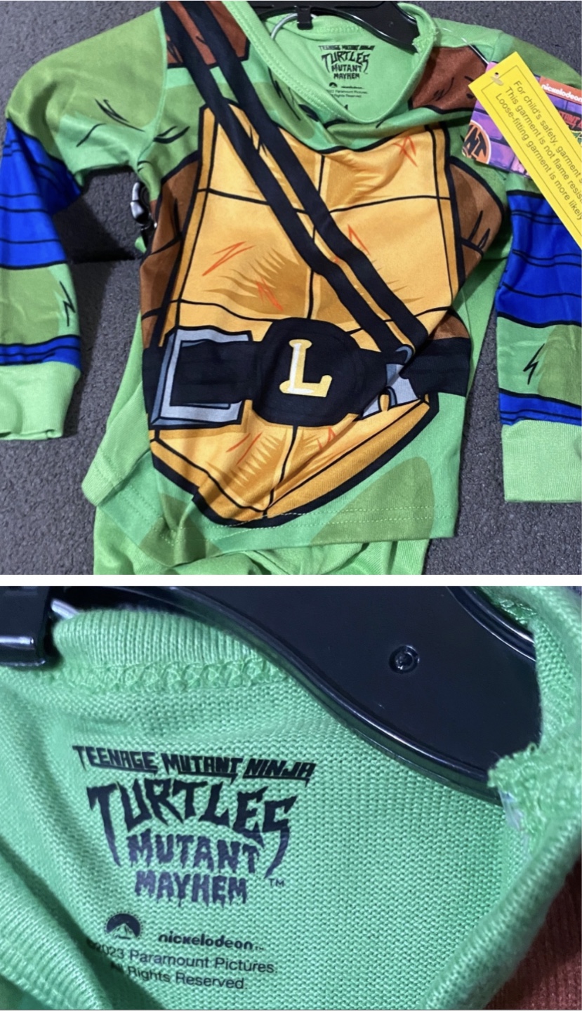 NWT Teenage Mutant Ninja Turtles Pajamas - Size 4