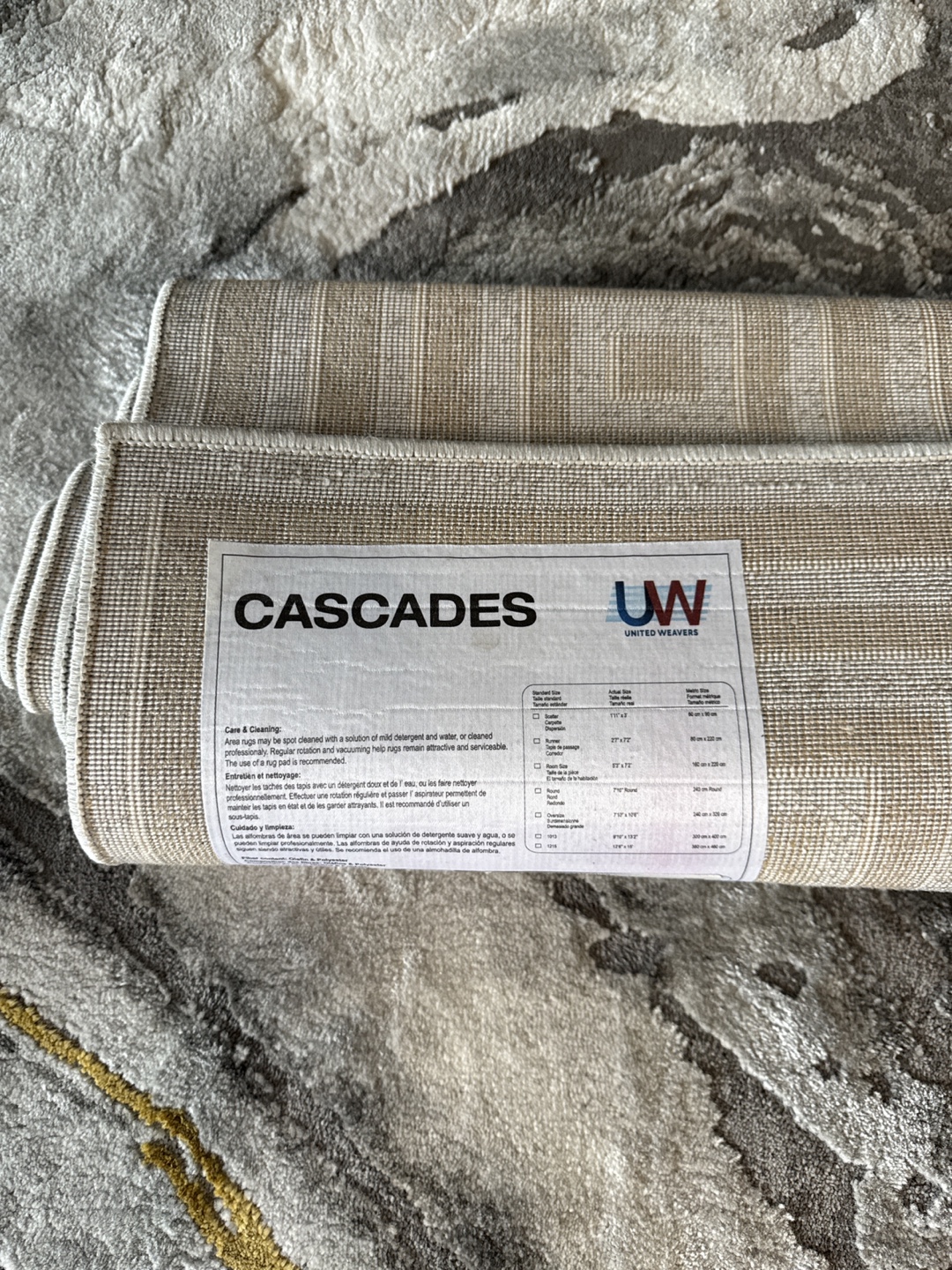 United Weavers Cascades Rug - 5'3" x 7'2" - Silver - photo 3