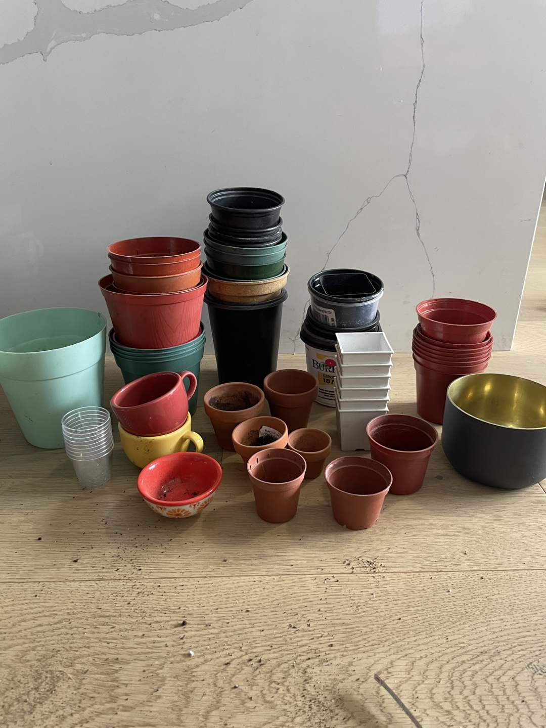 Assorted Plant Pots - Various Sizes & Colours