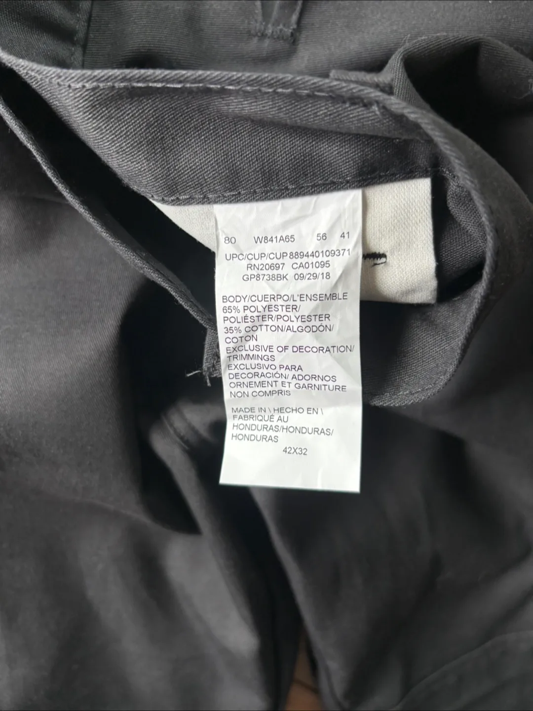 Dickies Black Work Pants 42x32 image indicator(4)