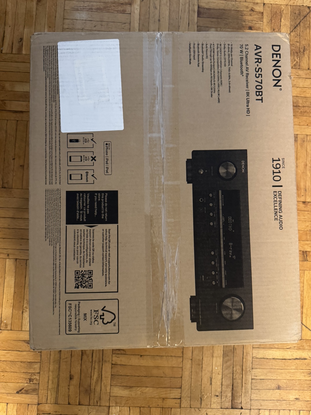 Denon AVR-S570BT 5.2 Channel AV Receiver (New) - photo 3