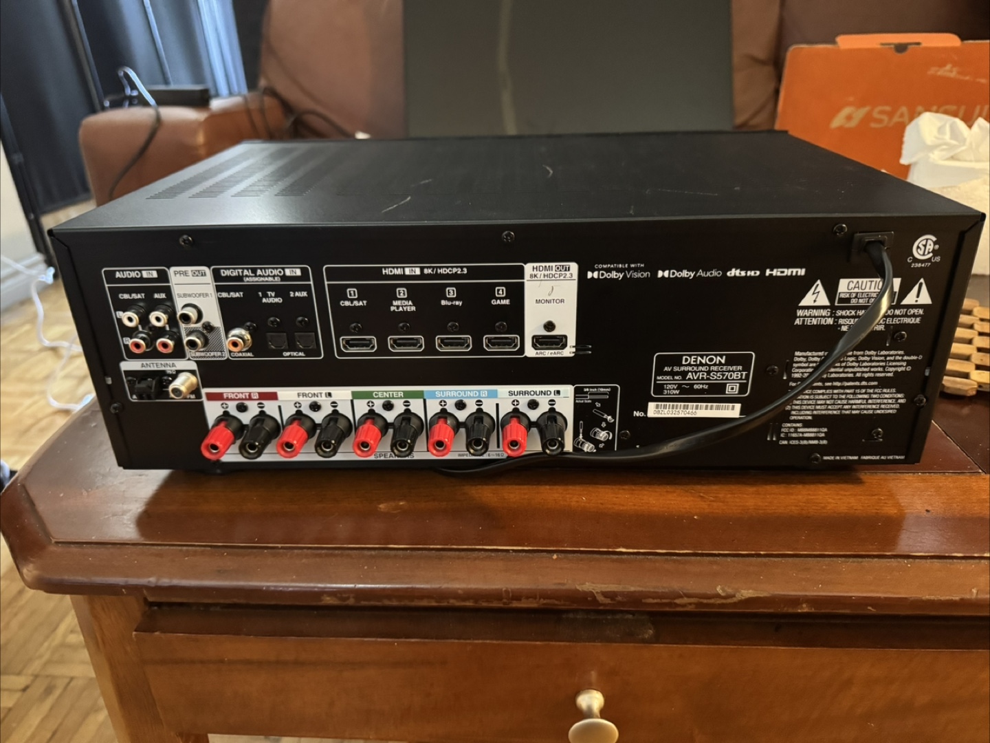 Denon AVR-S570BT 5.2 Channel AV Receiver (New) - photo 5