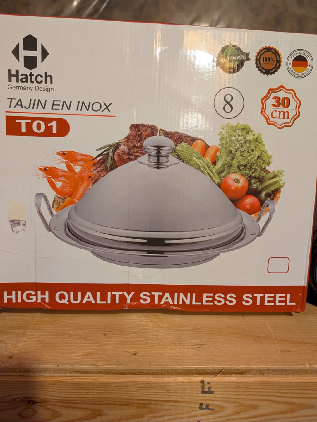 Hatch Tajin En Inox T01 - 30cm Stainless Steel