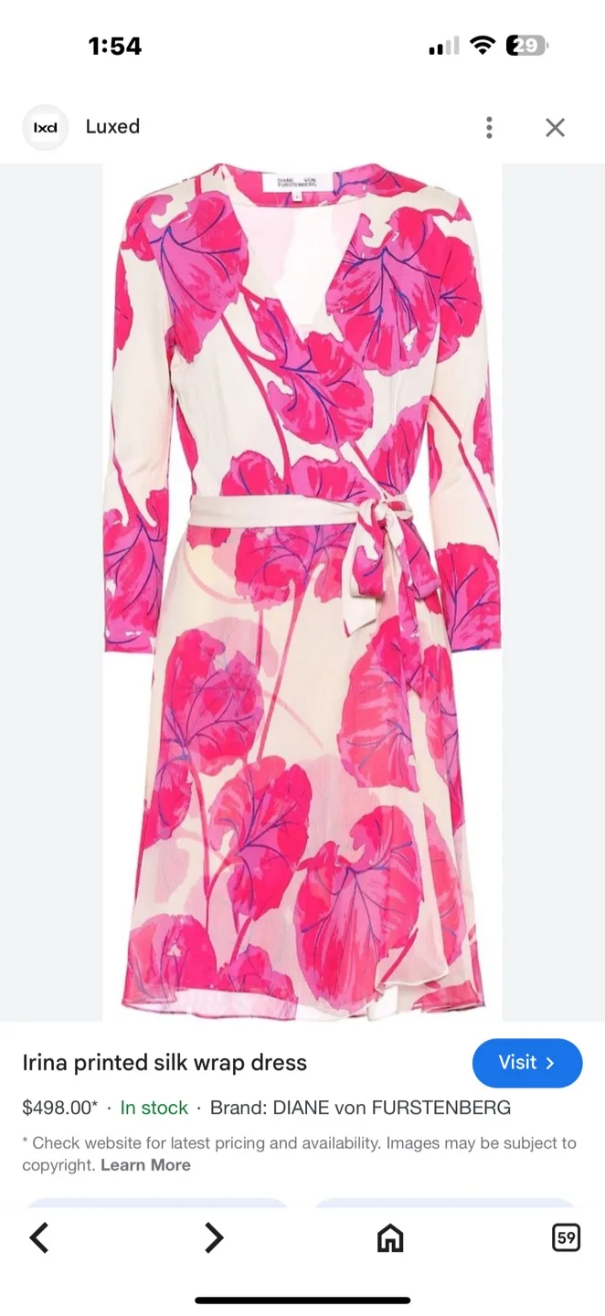 Diane von Furstenberg Irina Silk Wrap Dress thumbnail