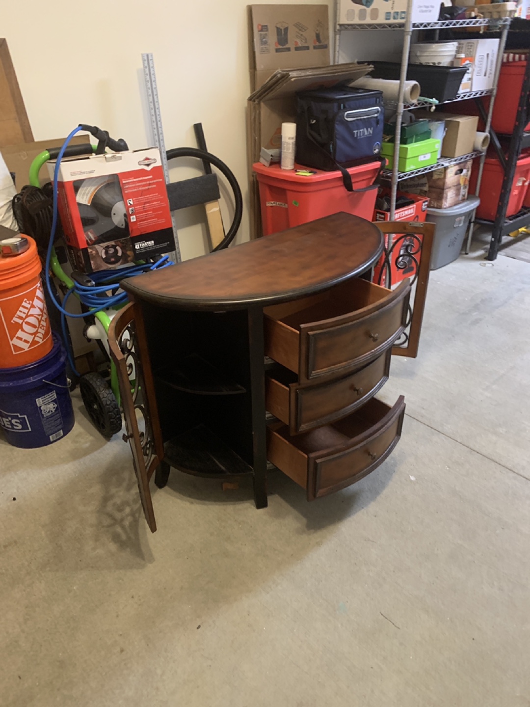 Wood Entryway Console Table - photo 3