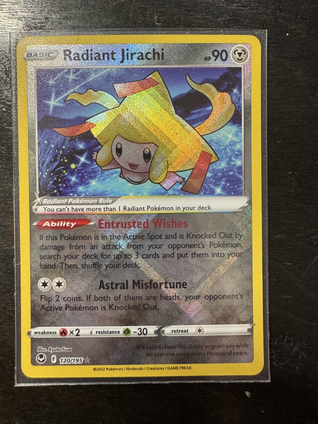 Pokemon radiant jirachi halo silver tempest