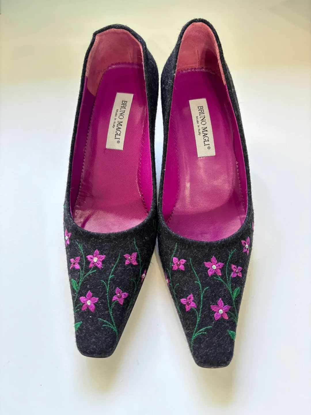 Bruno Magli Floral Heels thumbnail