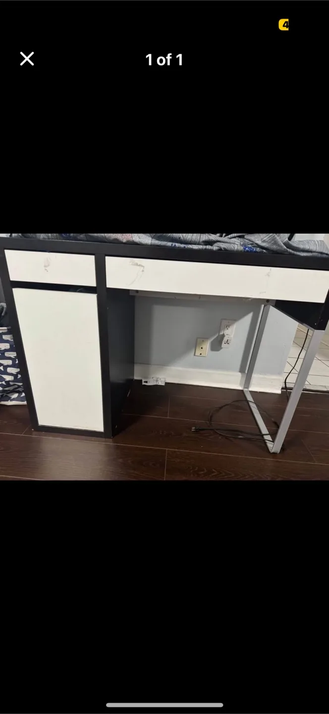 Black and White Desk