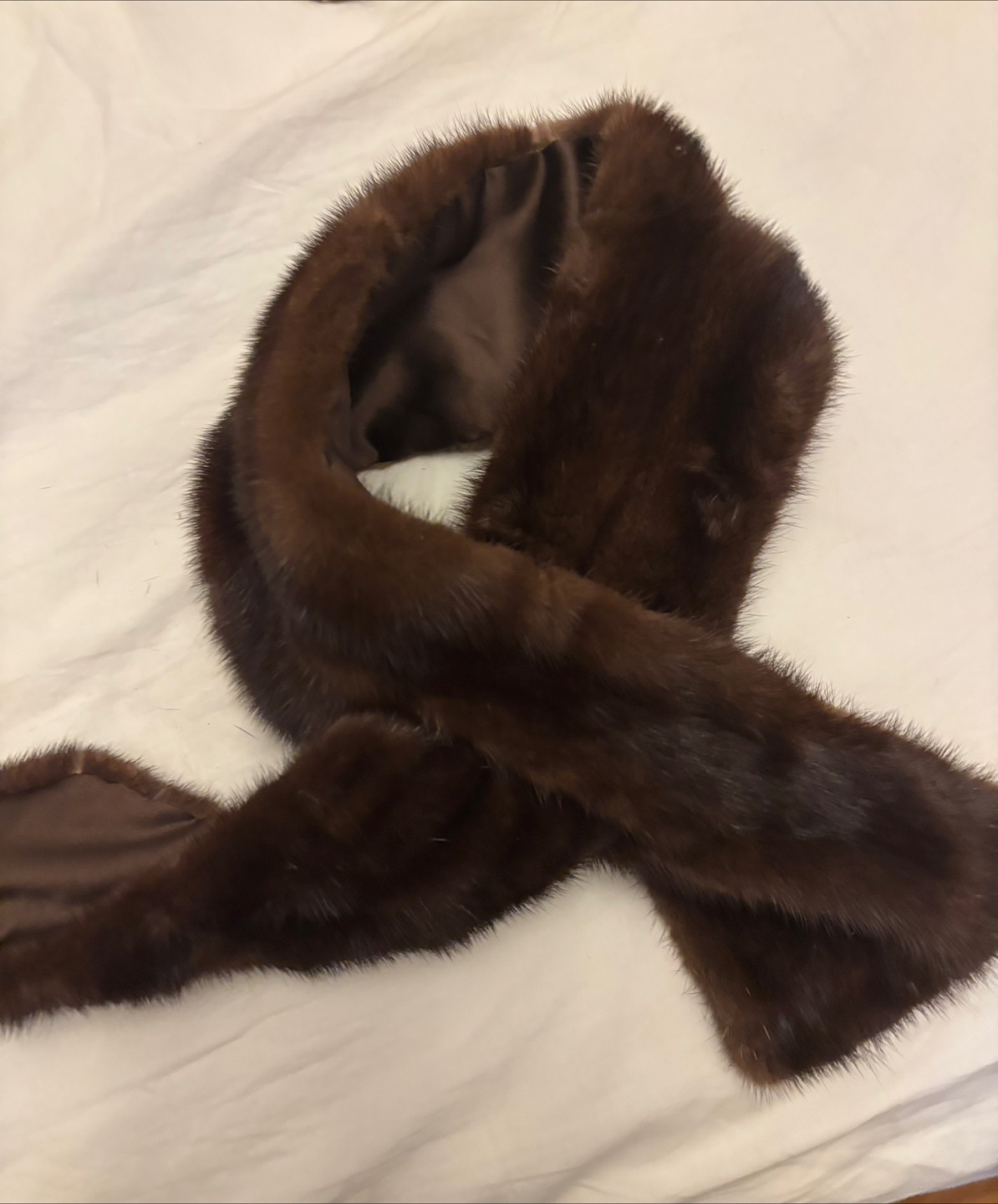 Brown Fur Scarf