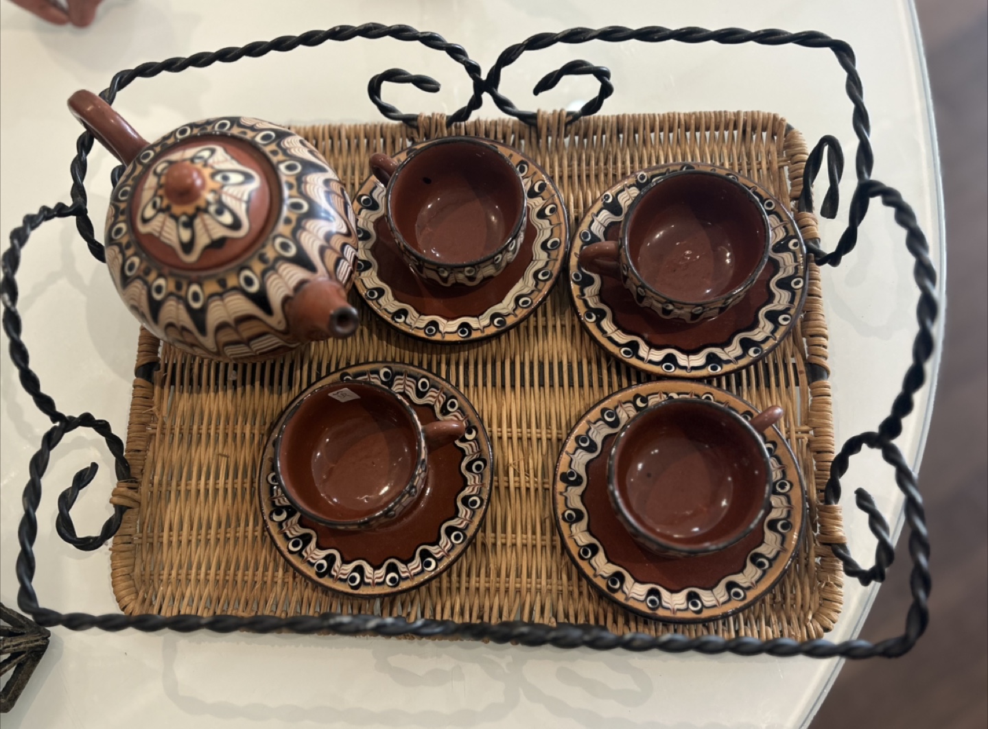 Vintage Tea Set with Tray