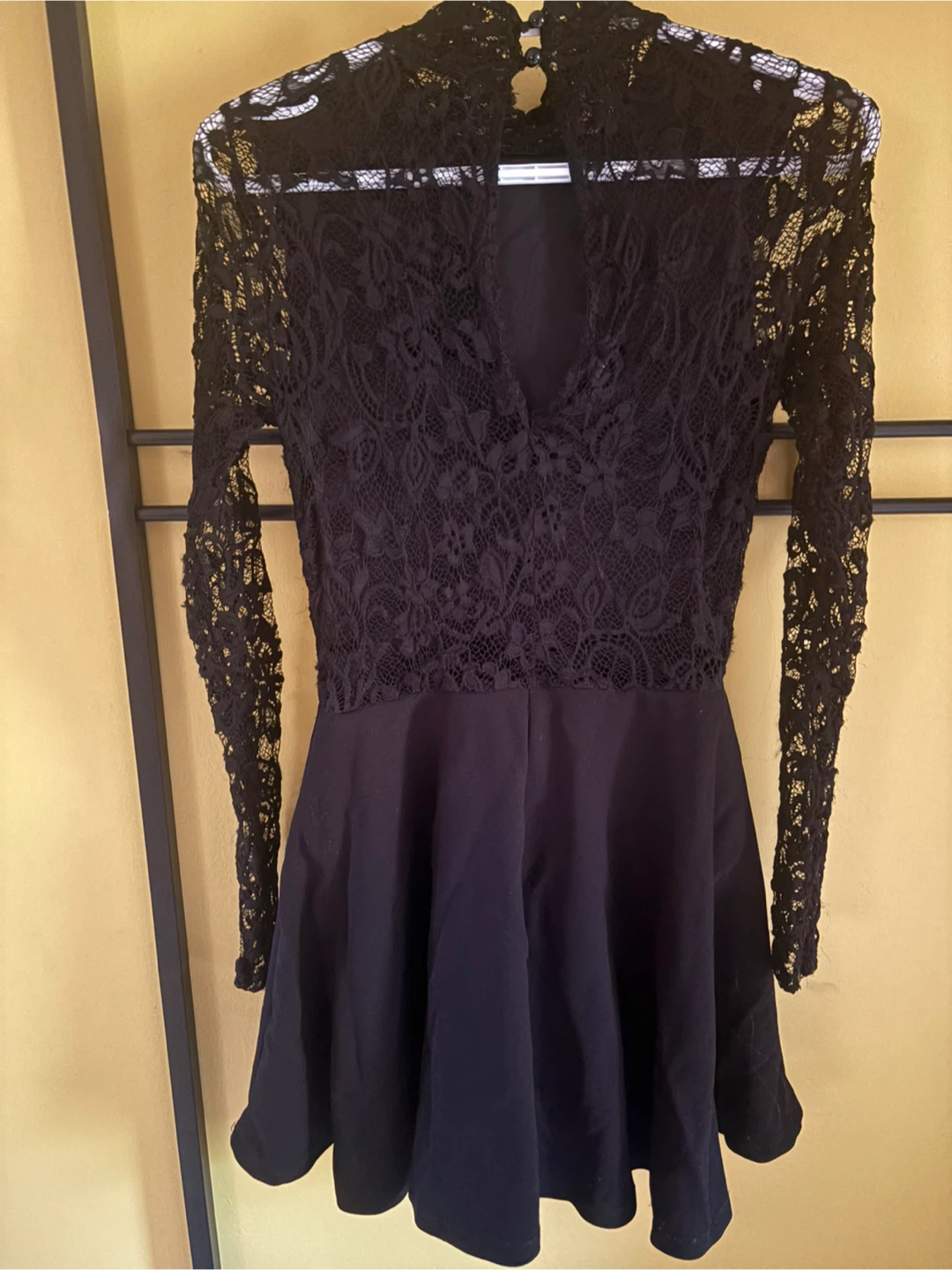 Long sleeve black dress (Never worn) (Small) - photo 2
