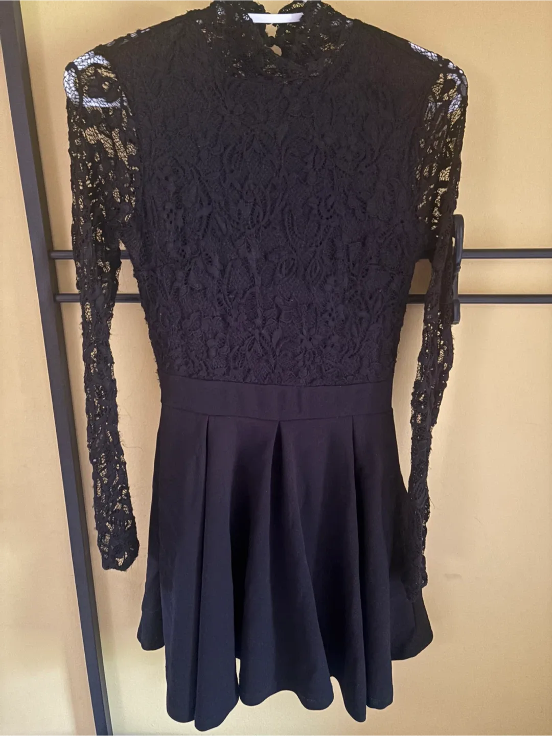 Long sleeve black dress (Never worn) (Small) thumbnail
