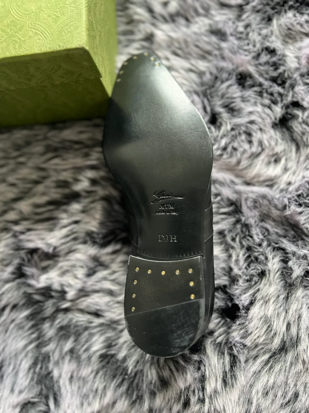 Gucci Black Leather Loafers with Box image indicator(5)