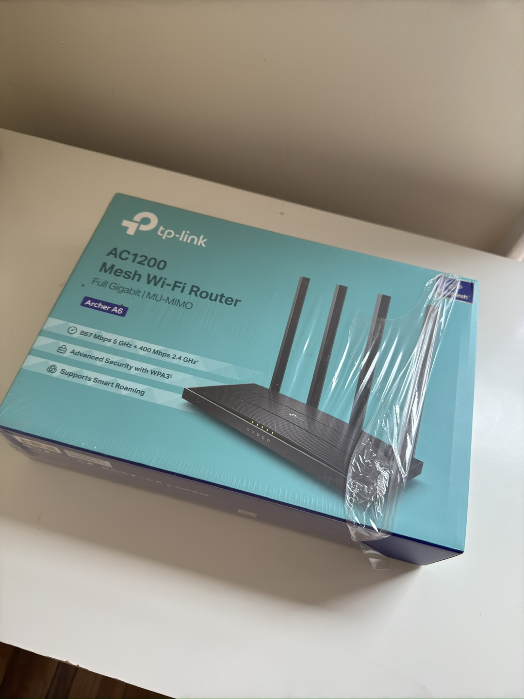 TP-Link AC1200 Archer A6 Mesh Wi-Fi Router - New - photo 4