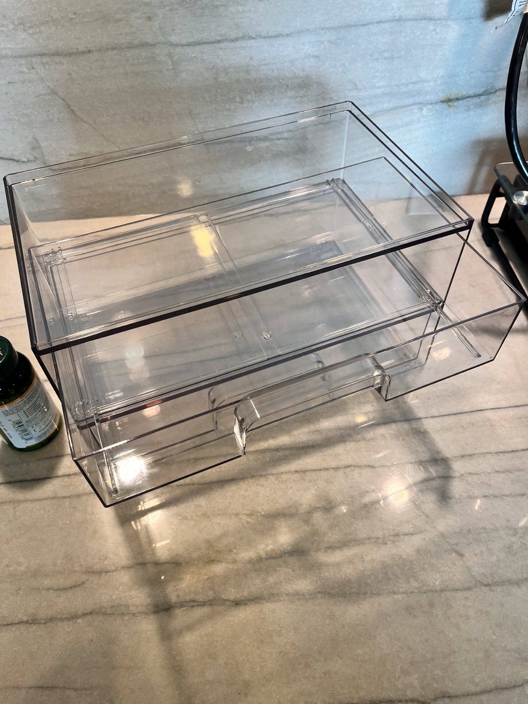 Clear Acrylic 2-Drawer Organizer - photo 3