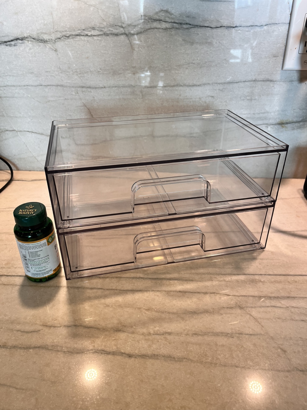 Clear Acrylic 2-Drawer Organizer - photo 4