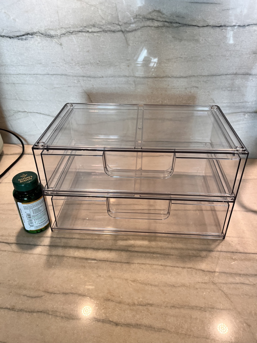 Clear Acrylic 2-Drawer Organizer - photo 2