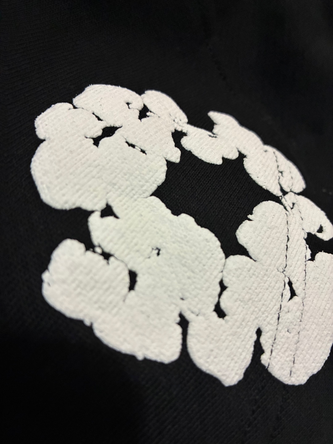 Denim Tears Hoodie Black Floral Design - photo 4