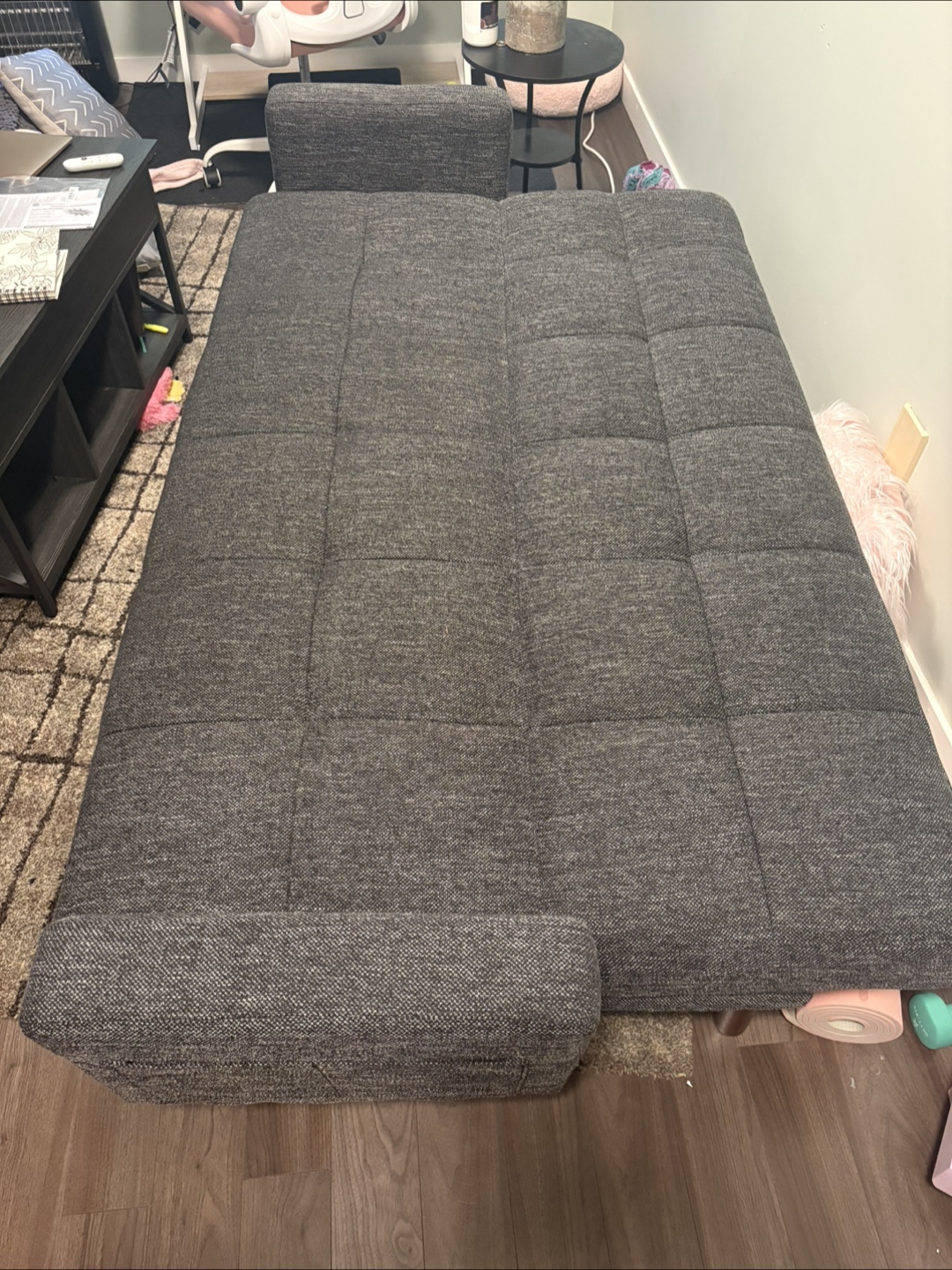 Dark Grey Futon Couch - photo 3