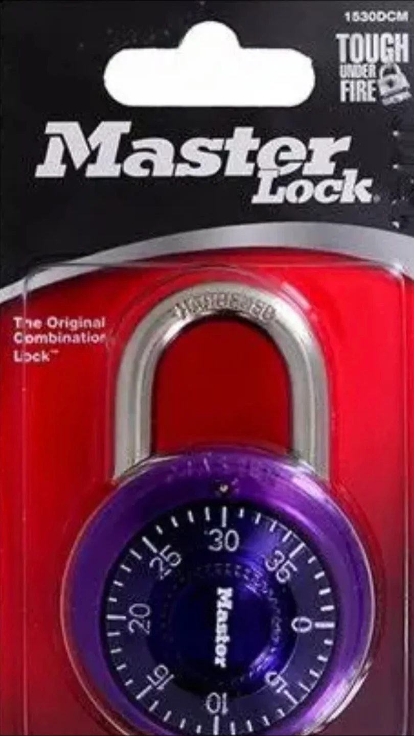 Master Lock Combination Lock - Purple