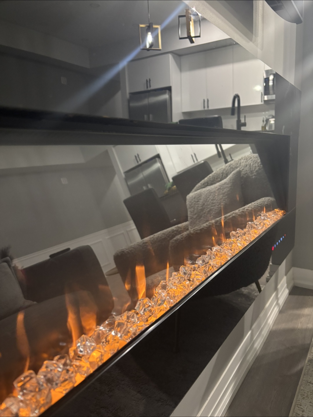 Napoleon Black Electric Wall-Mounted Fireplace